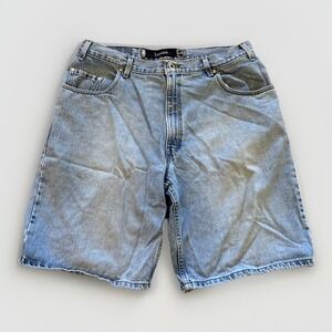 Vintage Levis SilverTab Loose Denim Shorts Mens 36 Blue Denim Jorts 90s Hip Hop